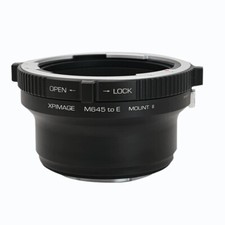 XPIMAGE Locking Adapter for Mamiya 645 Mount Lens to Sony E-Mount series Camera
