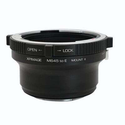 XPIMAGE Locking Adapter for Mamiya 645 Mount Lens to Sony E-Mount series Camera