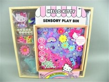 Sanrio Horizon HELLO KITTY Rocks  Sand Sensory Play Bin Set New In Wooden Box