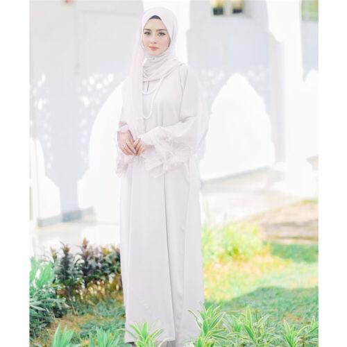 Dubai Women Muslim Long Maxi Dress Abaya Kaftan Dress Party Dress Arab Turkey - Picture 9 of 44