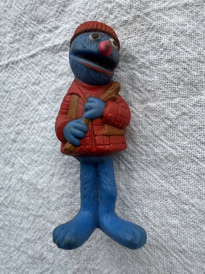 Raro Grover como Leñador Caperucita Roja Questor Figura Plaza Sésamo 2.5" Foto 4 de 4