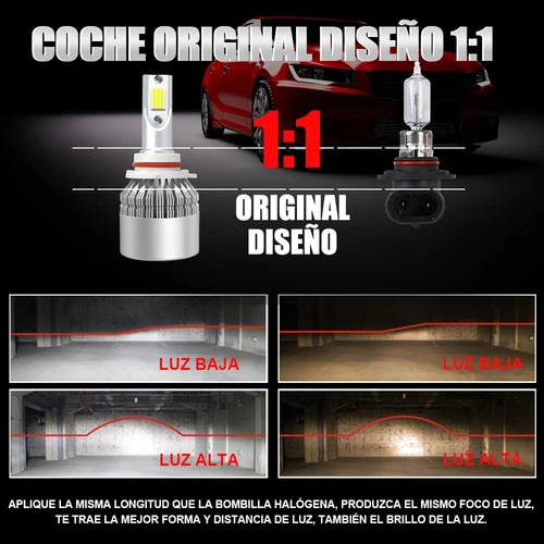 6PCS 9005 9006 H11 Combo LED Headlight Fog Lights Kit High Low Beam Bulbs White - Picture 7 of 11