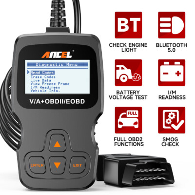 ANCEL AD310 BT OBD2 Scanner Bluetooth Check Engine Emissions Tests Code Reader