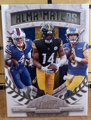 2024 Panini Prestige Alma Maters -James Cook - George Pickens -Mathew Stafford