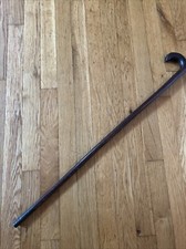 Vintage Wooden Crook Handle Walking Stick Cane 31   VERSATILE