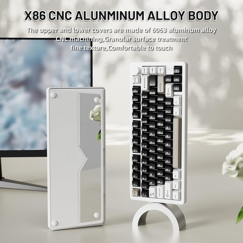 ATTACK SHARK X86 75% Wireless Aluminum Mechanical Keyboard,BT/2.4G/Type C - Picture 56 of 81
