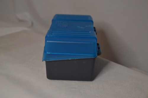 Plano Custodia Munizioni Scatola Porta Munizioni Portaoggetti Pistola Proiettili x 50, Coperchio Rotto - Foto 9 di 13