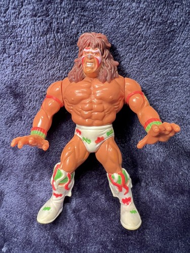 Vintage WWF 1991 Ultimate Warrior Action Figure Ha...