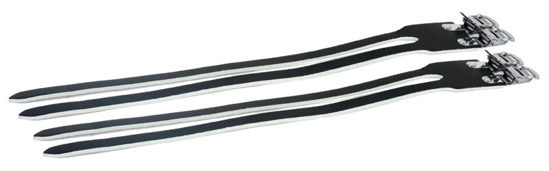 NEW Leather Double Toe Straps for Double Toe Clips Black Track