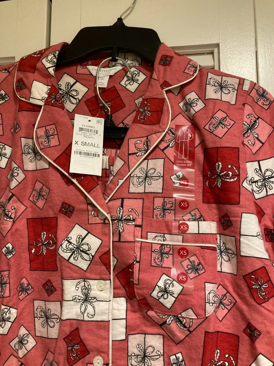 Charter club womens outlet flannel pajamas