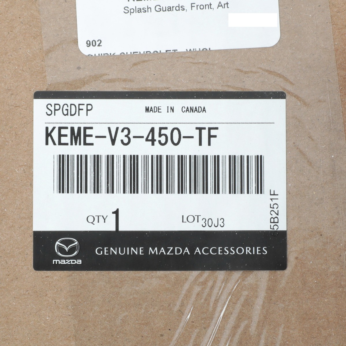 COUNTRYMAN TYPE85S（新品保管品） NEW OEM Mazda 2024-2025 CX-90 Front Splash Guards Artisan Red KEME