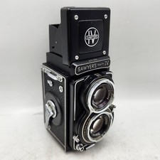 Vintage Sawyers Mark IV 4x4 TLR Camera Primo Jr w/ 6cm F2.8 Topcor/Toko Lens