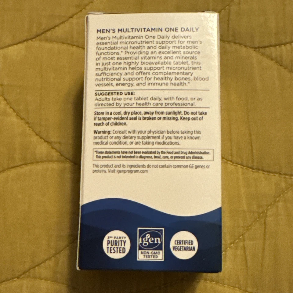 Multivitamínico para hombre Nordic Naturals uno al día, sin sabor 30 comprimidos caducidad 4/2025 Foto 3 de 4