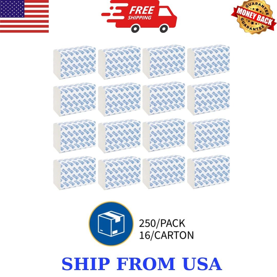 Genuine Joe GJO21100 Multifold Towels, 250 Sheets per Pack, 16 Pack