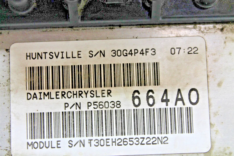 2004-2005 Dodge Durango Multifunction Elec Unit P56038664AO Module 719 1P1 B1 - Image 3 of 4