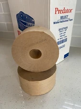 2 Rolls Predator Water Activated Reinforced Kraft Paper Tape K9450 2.75" x 450’