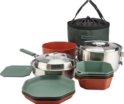 Gerber ComplEAT 16 Piece Cookset Camping Cookware Set for Backpacking