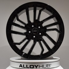 GENUINE AUDI RS4 RS5 8W EVOLUTION EVO SPOKE 20" INCH GLOSS BLACK ALLOY WHEEL X1