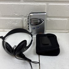 Sony Walkman WM-FX290 Portable Cassette Tape FM/AM Weather Band w/ Case Works