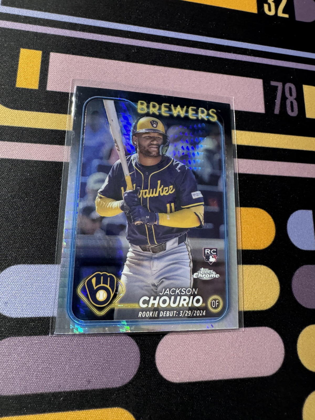 2024 Topps Chrome Update #USC30 Jackson Chourio Prism Refractors