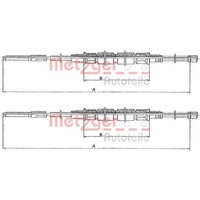 2X Metzger Handbremsseile Passend FüR VW Golf Jetta Scirocco Links+Rechts
