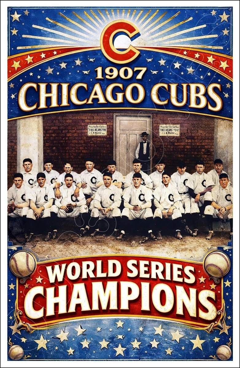 Chicago Cubs Baseball 1907 Year Vintage Sports Memorabilia for