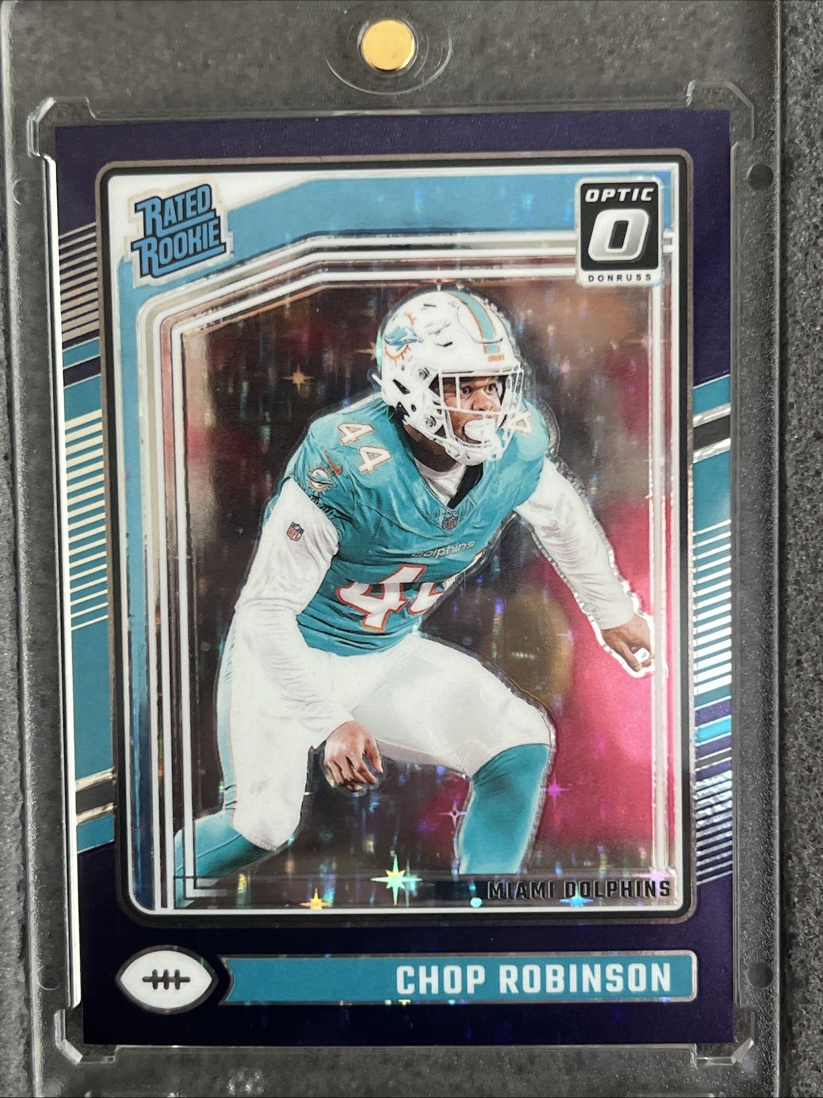 2024 Panini Donruss Optic Rated Rookie Chop Robinson #219 Purple Stars Prizm /15