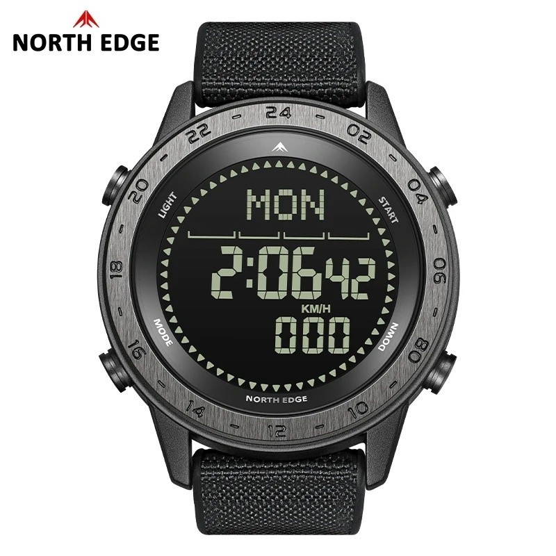 NORTH EDGE TANK 3 Montre Homme Digitale Militaire Sport Étanche Boussole
