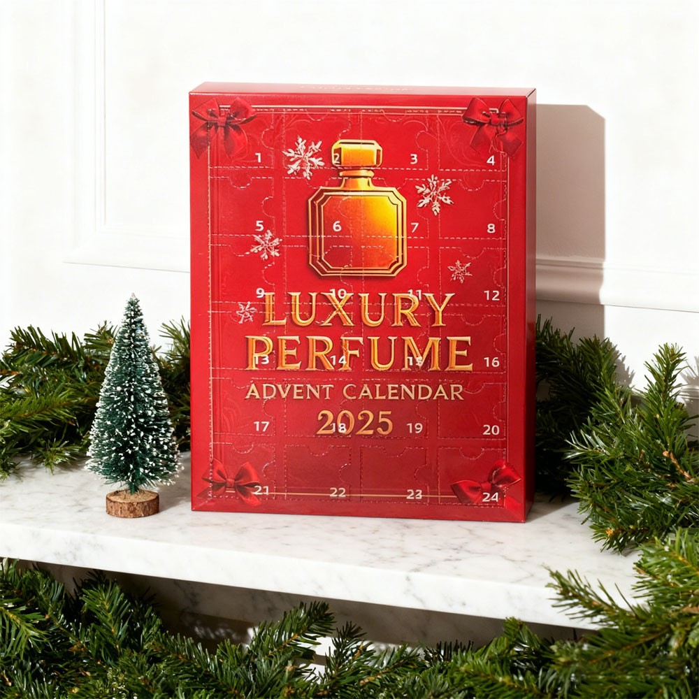 2025 Luxury Perfume Advent Calendar,24 Days Acrylic Perfume Countdown Gifts AE
