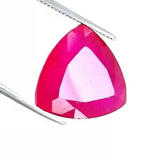 9 Ct Trillion Cut Natural Red Beryl Bixbyite From Utah Loose Certified Gemstone