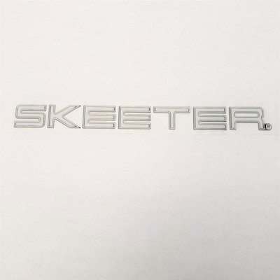 New Authentic Skeeter Emblem White/ Silver 11''