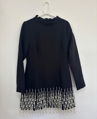 Women's Odd Muse The Ultimate Muse Pearl Drop Long Sleeve Black Dress Size  XL | eBay