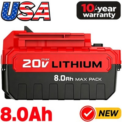 For Porter Cable 20 Volt 8.0Ah Lithium-ion Battery 20V MAX PCC685L PCC680L NEW