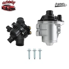 For E60 E82 335i 535i X1 X3 X5 Electric Water Pump W/Thermostat 1151763242