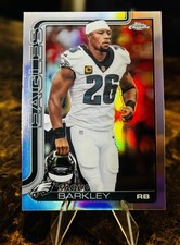 2025 Topps Chrome Saquon Barkley SSP image variation refractor Eagles NFL #248