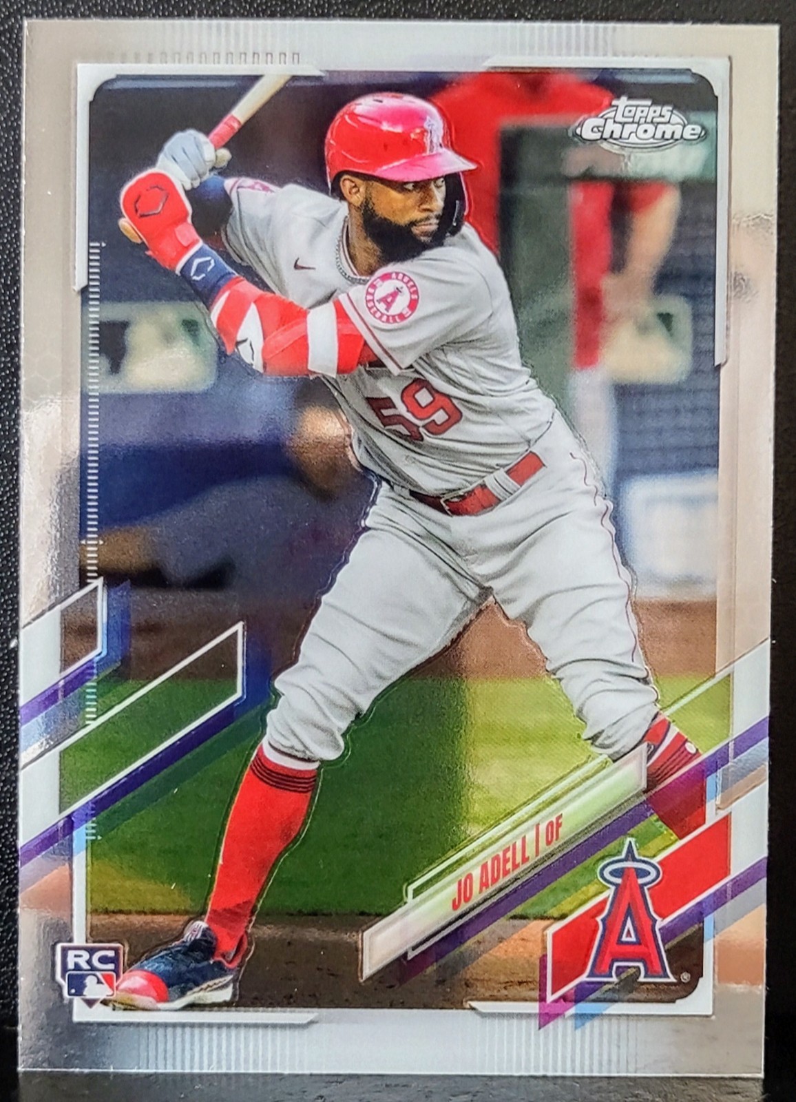 2021 Topps Chrome Jo Adell RC #142 Los Angeles Angels Outfielder
