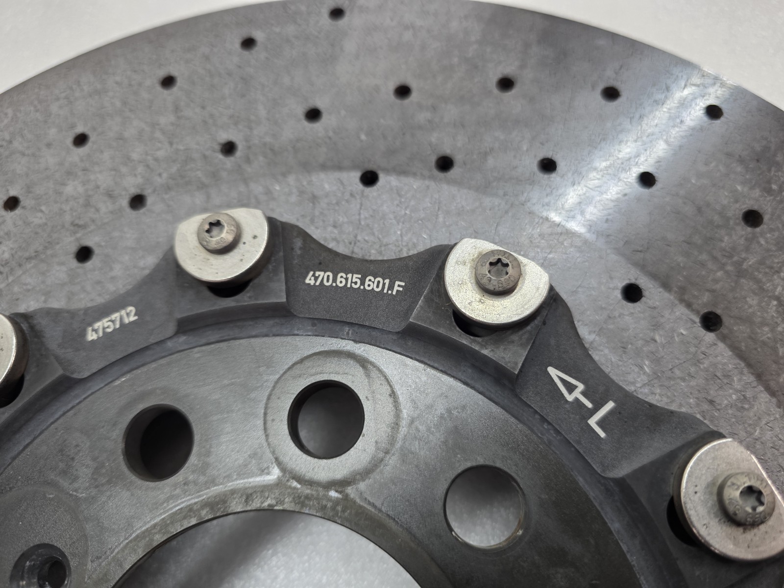 LAMBORGHINI AVENTADOR REAR LEFT DRIVER CARBON CERAMIC BRAKE DISC OEM 470615601F