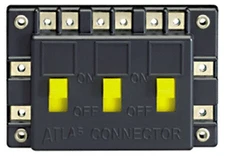 Atlas Electrical Track Power Connector with Three On/Off Switches (HO/N Scale)