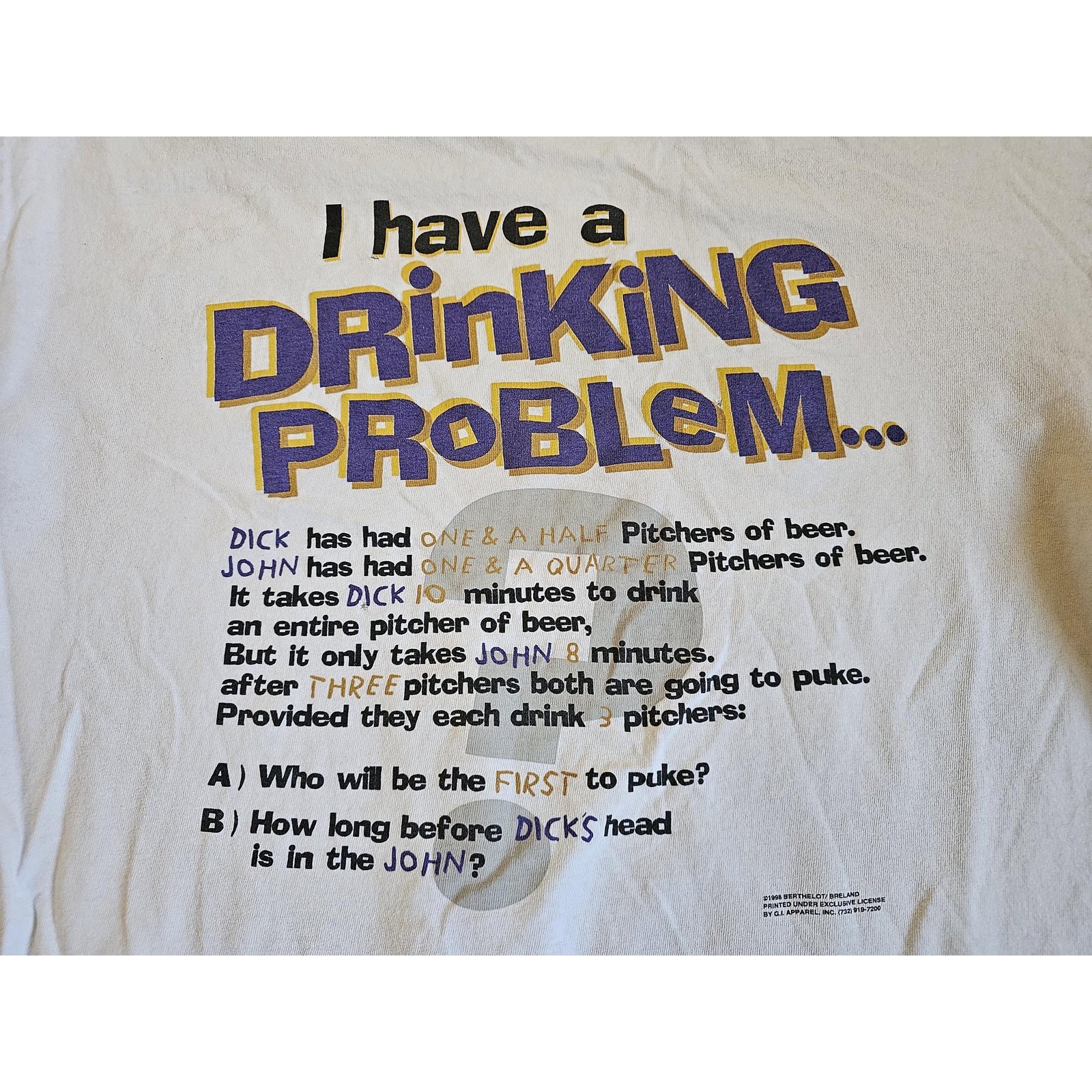 I have a Drinking Problem Math Problem Double Sid… - image 3