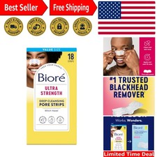 Cruelty-Free Witch Hazel Blackhead Remover Pore Strips, 18 Count for Oily Skin