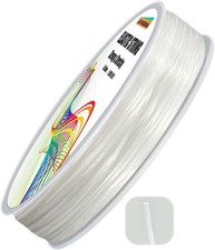 Elastic Bracelet String Cord Stretch Bead for Clear White 210ft/65m 1mm 