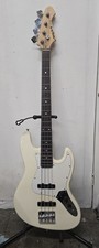 Aria STB 4 string Jazz Bass guitar White