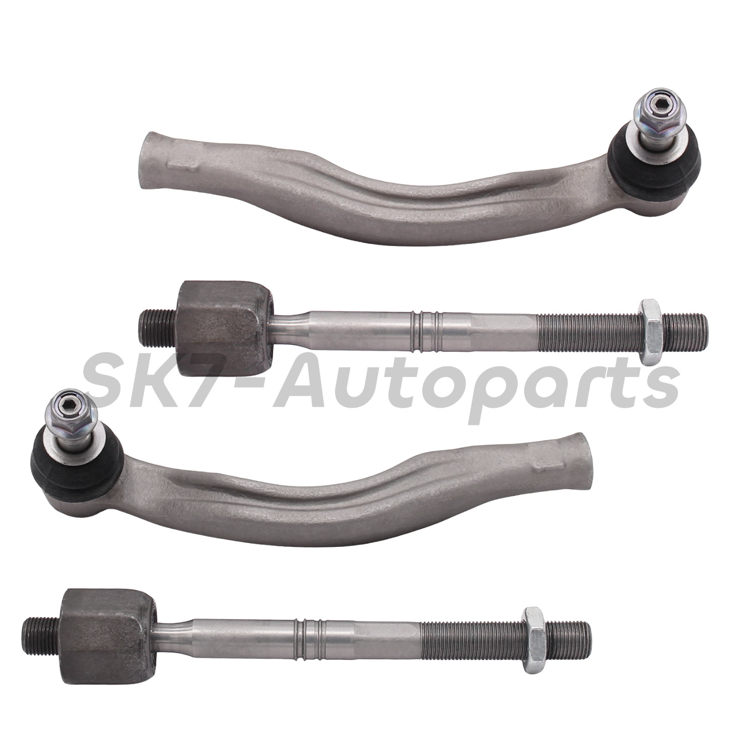 Left+ Right Inner+Outer Tie Rod End Set Fits for Maserati Ghibli 2018-24 Models