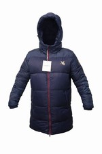 Doudoune Chevignon Bodoin Homme Bleu Marine XL Longue à Capuche Neuve