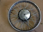 Triumph Pre Unit Rigid Rebuilt Front Wheel New Rim & Spokes & Shoes 6” Drum