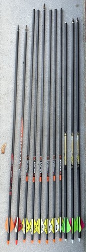 Easton Archery 6.5MM Hunter Classic 340 Bully Carbon Gold Tip Victory Lot Used
