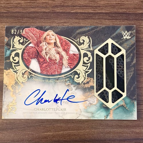 2025 Topps Royalty WWE Charlotte Flair Superior Relic Signatures Patch Auto /99