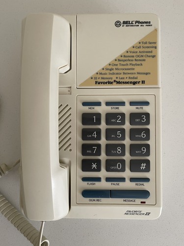 Bell Phone 62125 Messenger II Northwestern Telephone Off White - Picture 3 of 11