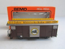 BEMO 2256-1 - H0e - Carro merci coperto 5100 "100 anni di Ferrovie Retiche"