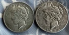 2 PEACE SILVER DOLLARS 1922 and 1926